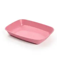Туалет округлый, 33.5&times;25&times;6 см, без сетки, розовый