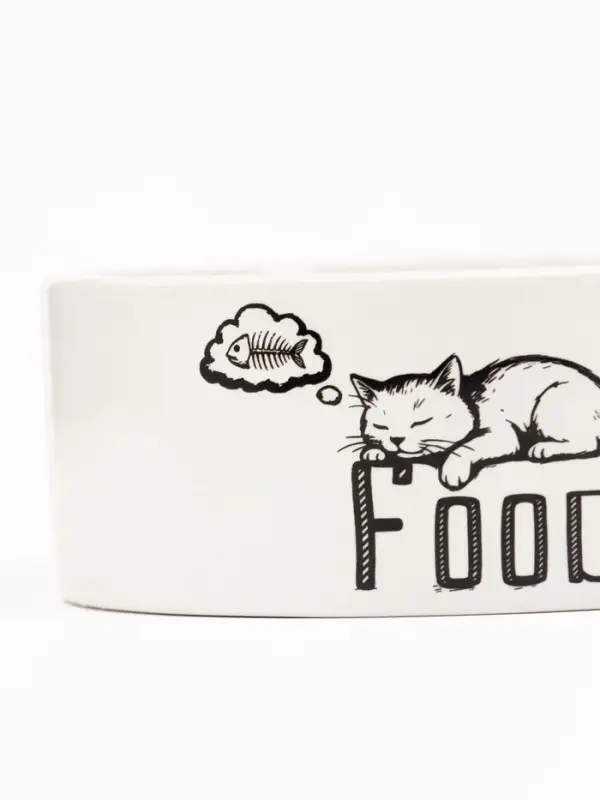 Миска Food, 200 мл, 10&times;10&times;4.5 см, керамика, белая