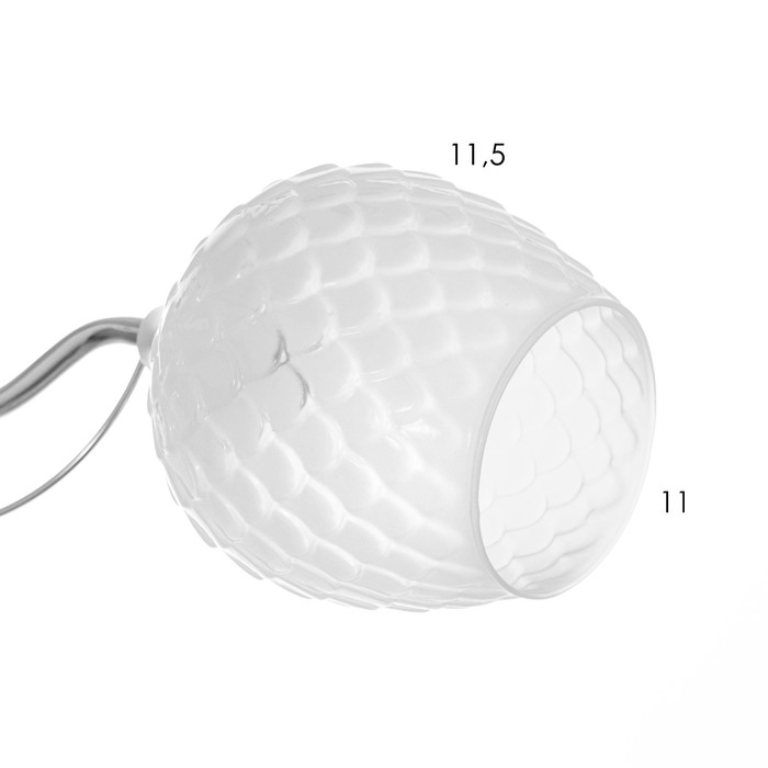 Люстра Люстра "Элия" 3хЕ27 40Вт бело-хромовый 47х47х18 см BayerLux