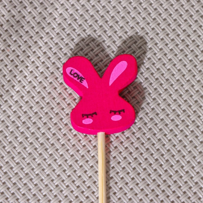 Шпажки Доляна «Крольчата», 12 см, набор 25 шт Шпажки Доляна «Крольчата», 12 см, набор 25 шт