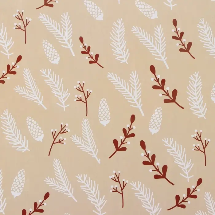 Бумага упаковочная новогодняя глянцевая двусторонняя «Изысканность», 50×70 см