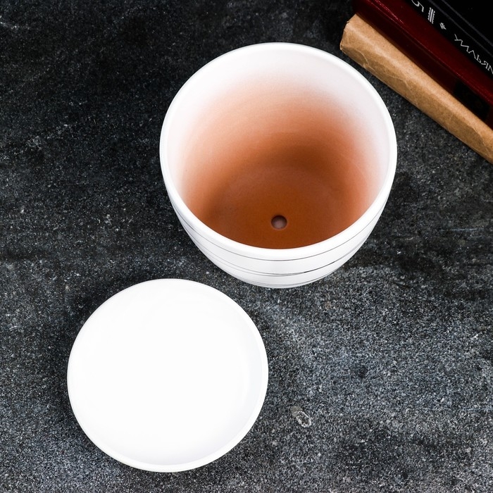 Горшок цветочный Горшок цветочный "Магнолия" белый, 1,4 л