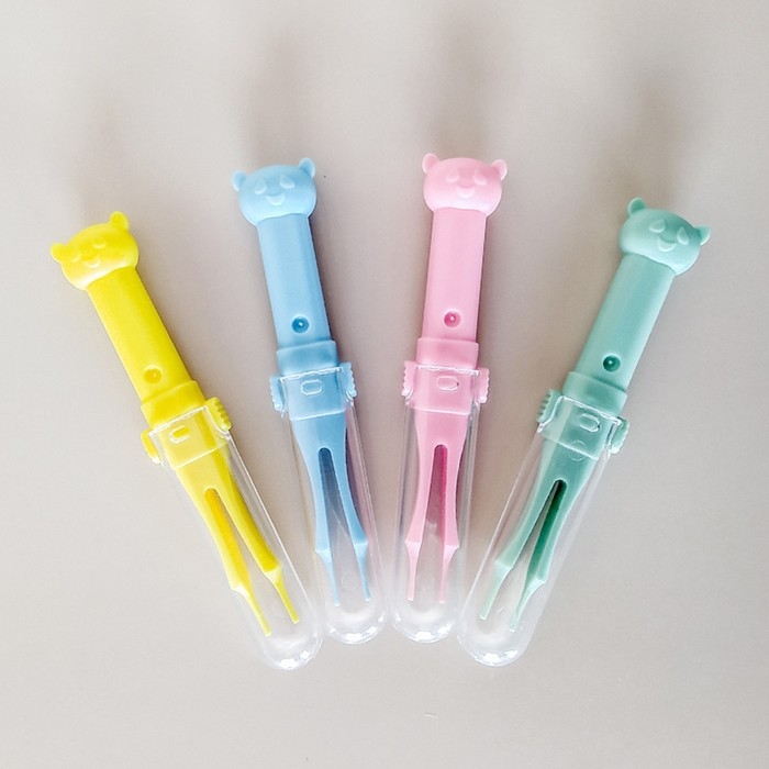 Пинцет для чистки носа, детский, с колпачком, цвет МИКС Пинцет для чистки носа, детский, с колпачком, цвет МИКС