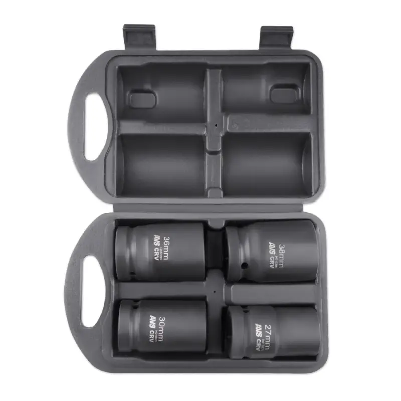 Набор головок для механического гайковерта 1"DR (27-38мм) (4 предмета) AVS NGL01-4I