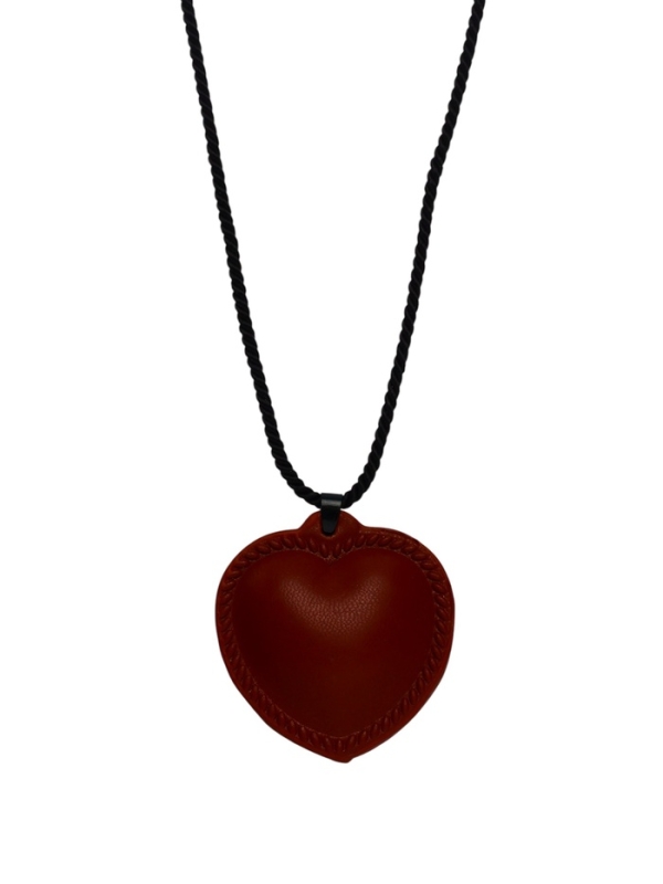 Портупея с кулоном «Сердечко» кожа, трансформер, коричневая, 150 см Портупея с кулоном «Сердечко» кожа, трансформер, коричневая, 150 см