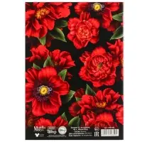 Блокнот А5, 40 листов, на скрепке, в точку, золотое тиснение, &laquo;Минни Маус&raquo;