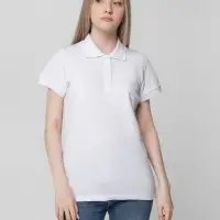 Рубашка поло женская Virma lady, белая, размер XXL
