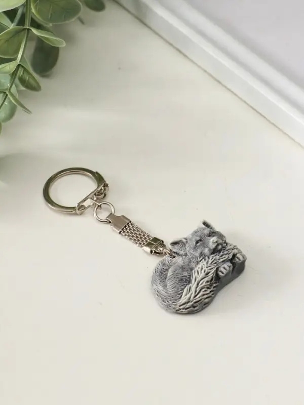 Брелок Брелок "Лисенок лежит (барельеф)" 2,4 см