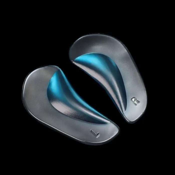 Супинаторы для обуви, амортизирующие, силиконовые, S (35-37 р-р), пара, прозрачные/голубые