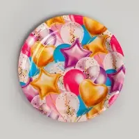 Посуда бумажная одноразовая &laquo;Шары&raquo;, 6 тарелок, 6 стаканов