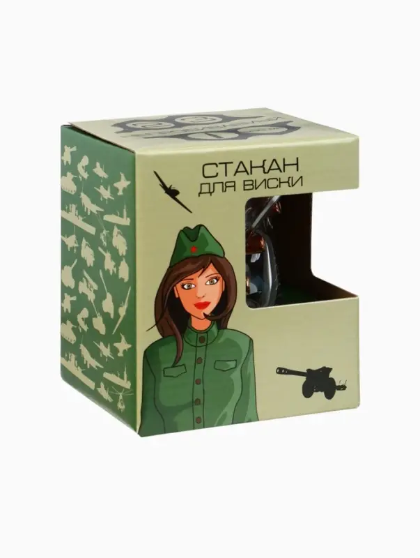 Стакан граненый с пулей &laquo;Непробиваемый&raquo;, для виски, 250 мл