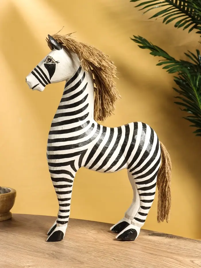Сувенир «Зебра», 30×10×45 см, дерево, чёрно-белый Сувенир «Зебра», 30×10×45 см, дерево, чёрно-белый