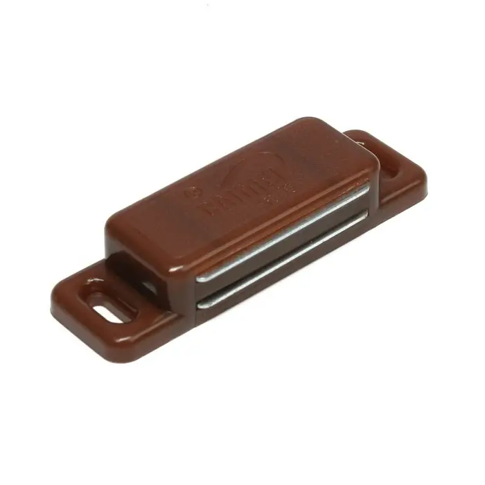Магнит мебельный ТУНДРА M003BR, 72×13 мм, большой, коричневый, 1 шт.