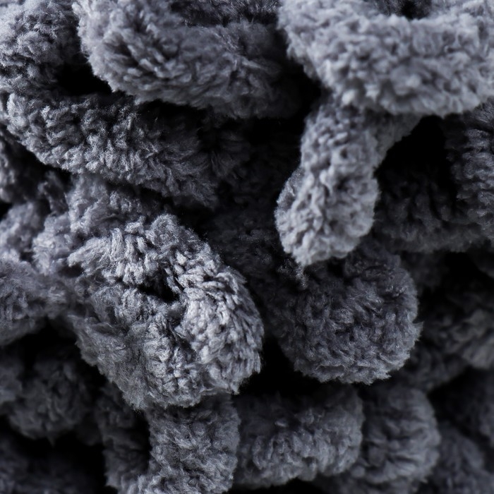 Плюшевая пряжа для вязания руками ALIZE, Puffy, 100 % микрополиэстер, 9 м/100 г, (87 св. угольный)