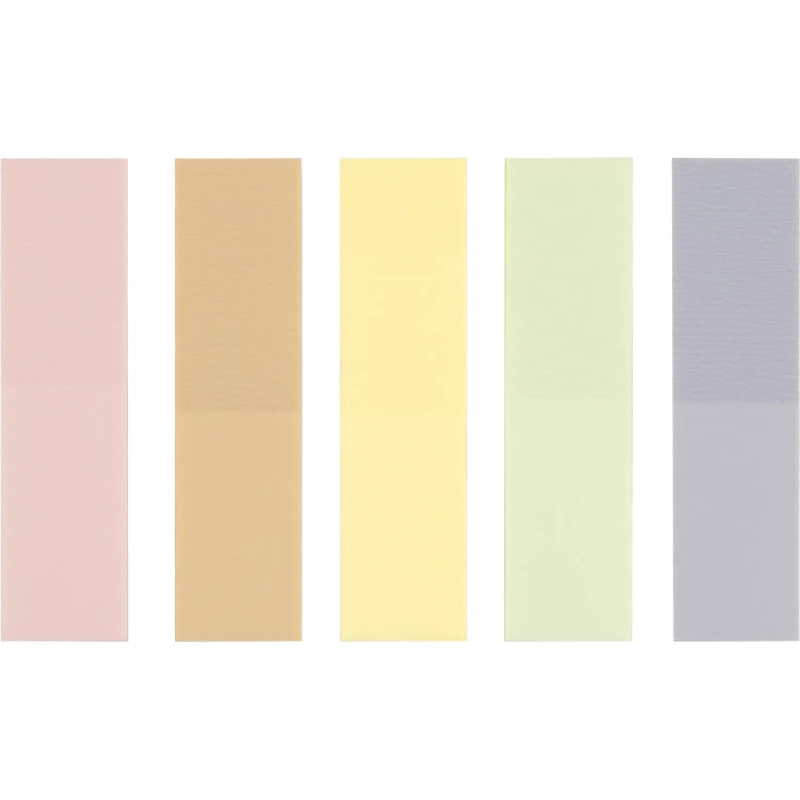 Закладки пластиковые Attache 45х12мм пастель 20 листов х 5 цветов