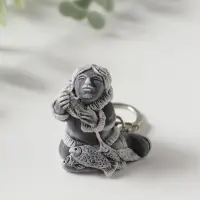 Брелок "Рыболов" маленький , 3,9см