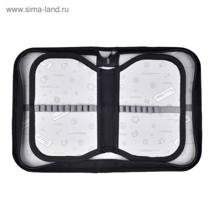 Пенал 3 секции, вкладка внутри, 140 х 210 х 40 мм, тканевый, Calligrata TOP Block Пенал 3 секции, вкладка внутри, 140 х 210 х 40 мм, тканевый, Calligrata TOP Block "Лев"