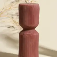 Свеча интерьерная "Греция" капучино 6х6х18 см Свеча интерьерная "Греция" капучино 6х6х18 см