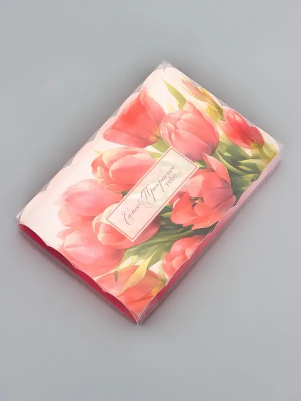 Коробка для печенья, «Тюльпаны», 22×15×3 см Коробка для печенья, «Тюльпаны», 22×15×3 см