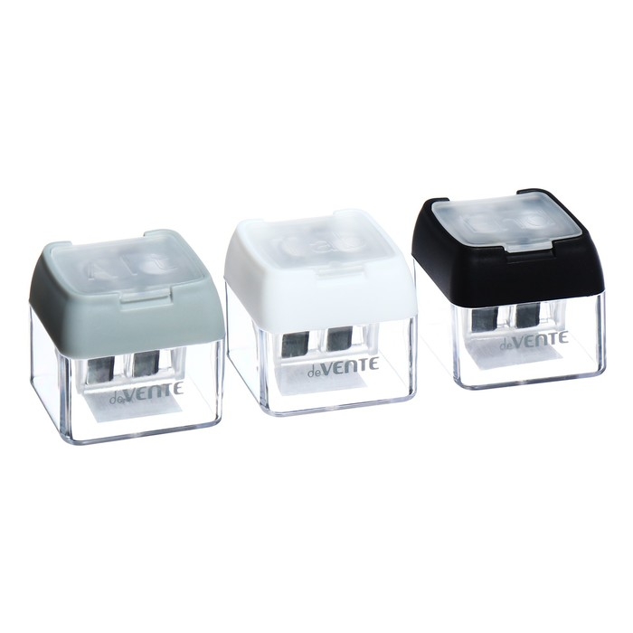 Точилка 2 отверстия с контейнером deVENTE Keyboard Keys, МИКС Точилка 2 отверстия с контейнером deVENTE Keyboard Keys, МИКС