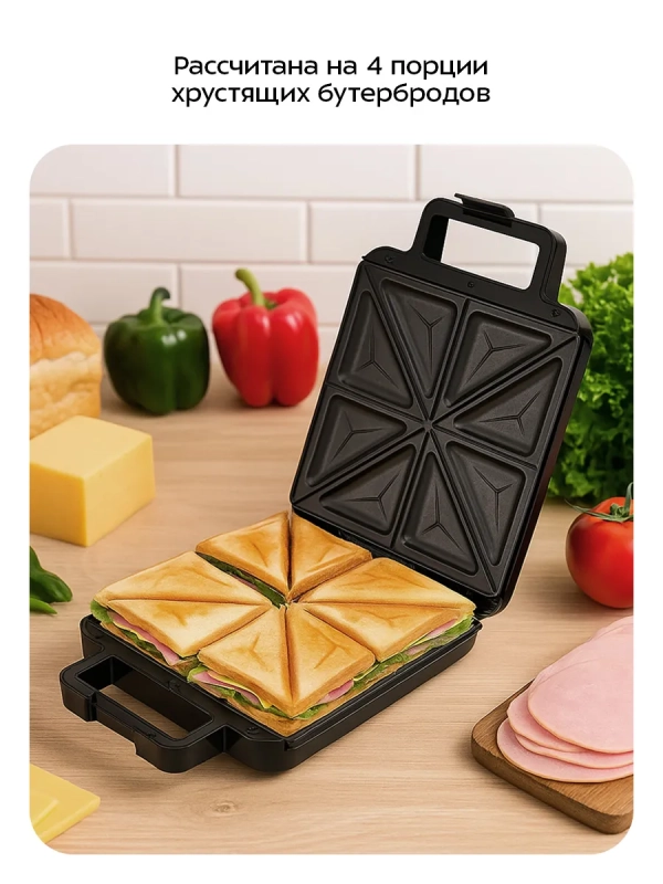 Бутербродница электрическая КТ-4609 - 1200 Вт Бутербродница электрическая КТ-4609 - 1200 Вт