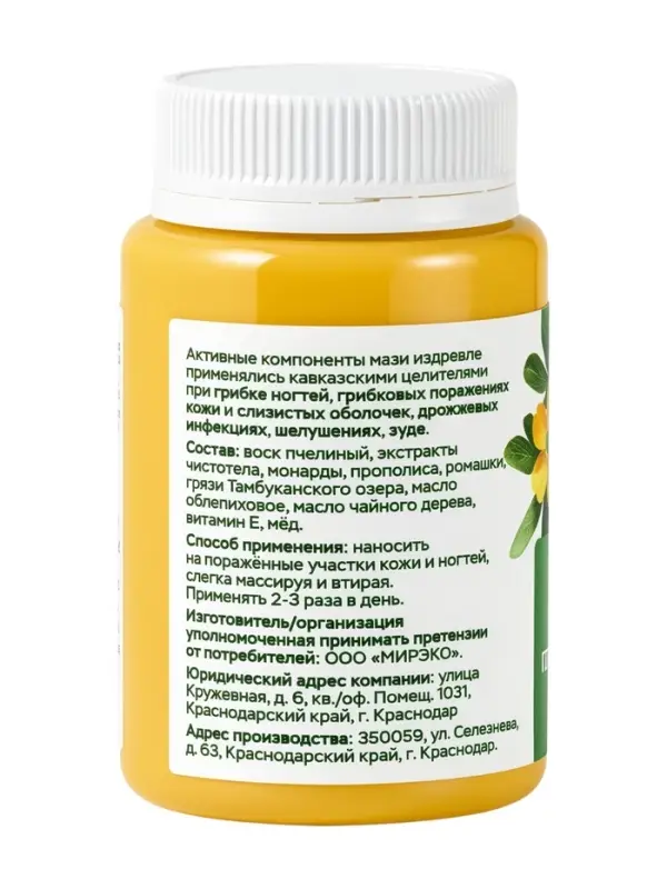 Крем-мазь противогрибковая &laquo;Природа кавказского долголетия&raquo;, пластик, 100 мл