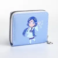 Кошелёк на молнии &laquo;Фея зимы&raquo;, отдел для карт, для монет, голубой