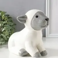 Копилка для денег керамика &laquo;Барашек в пижамке с капюшоном&raquo;, 16&times;13&times;19.5 см