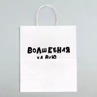 Пакет подарочный с приколами «Волшебная на всю голову», 24×14×28 см