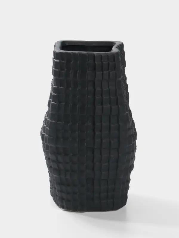 Ваза для цветов &laquo;Джорадо&raquo;, 20&times;11 см, керамика, чёрная