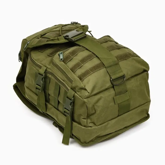 Рюкзак тактический туристический Storm tactic, 40 л, с карманами, однотонный, оливковый
