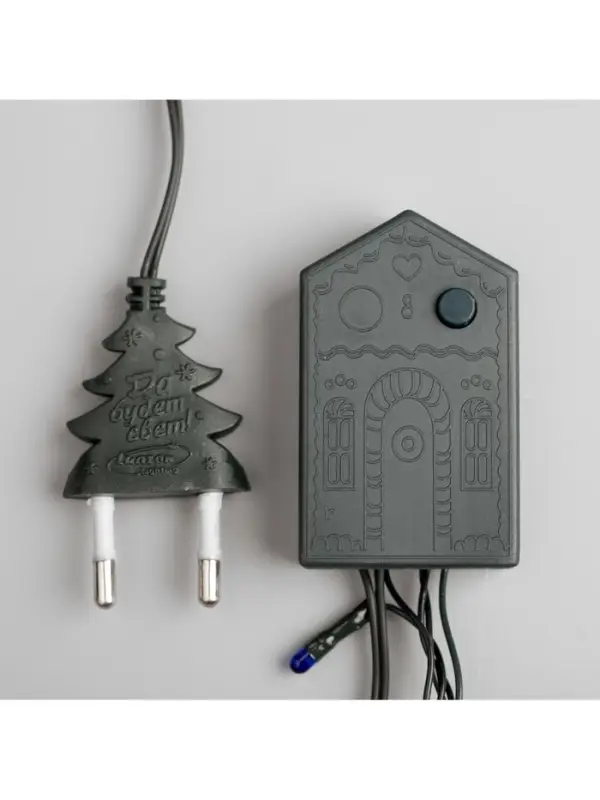 Гирлянда &laquo;Нить&raquo; 9 м, IP20, тёмная нить, 240 ламп, свечение мульти, 8 режимов, 220 В