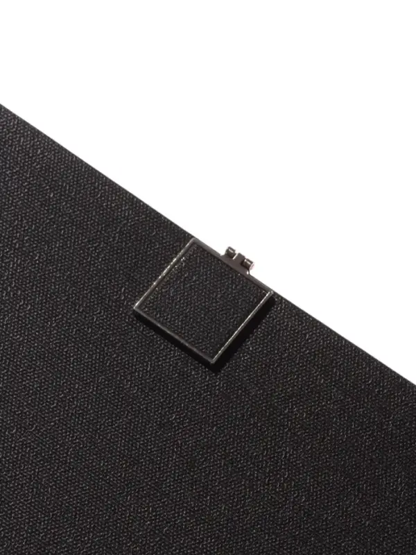 Ежедневник недатированный формат А5, с хлястиком, 96л, линия, пвх, Черный