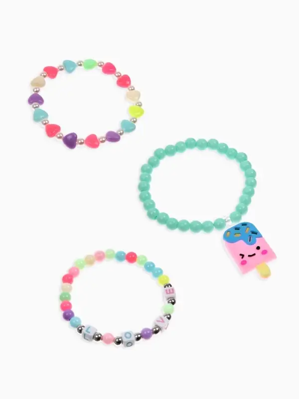 Набор детских браслетов &laquo;Выбражулька. Эскимо&raquo;, d=5 см, разноцветные