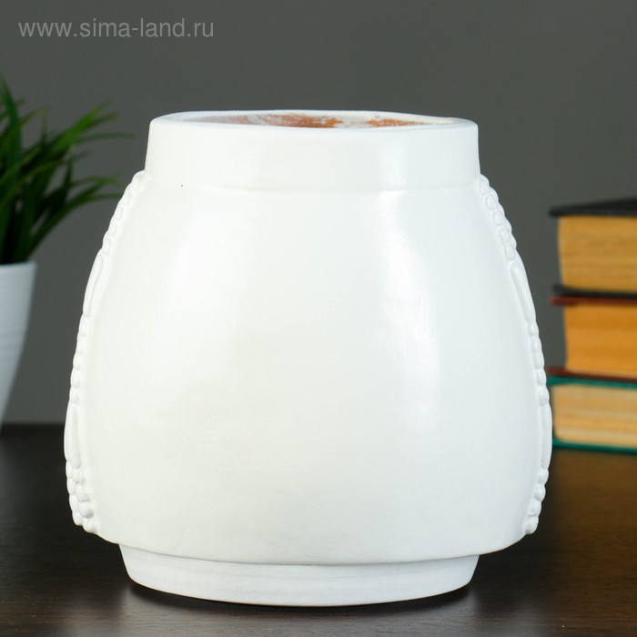 Горшок - органайзер Горшок - органайзер "Клеопатра" белый, 1,6 л/ 16х17х16см
