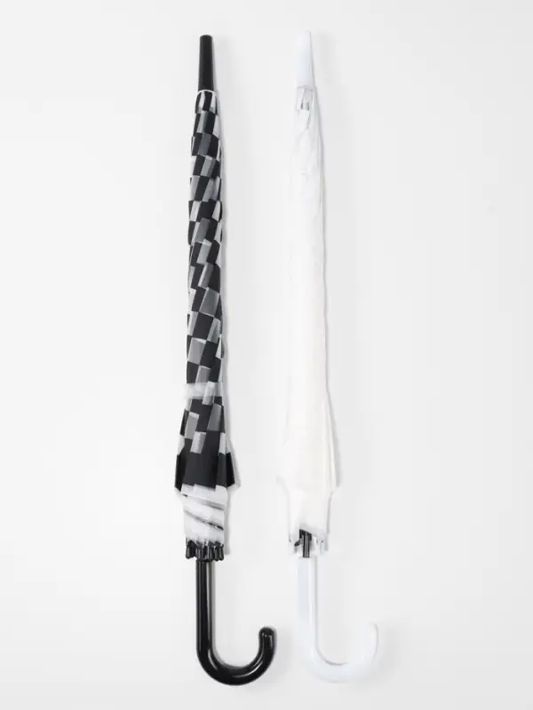 Зонт - трость полуавтоматический &laquo;Клетка&raquo;, 8 спиц, R=47/55 см, d=94 см, МИКС