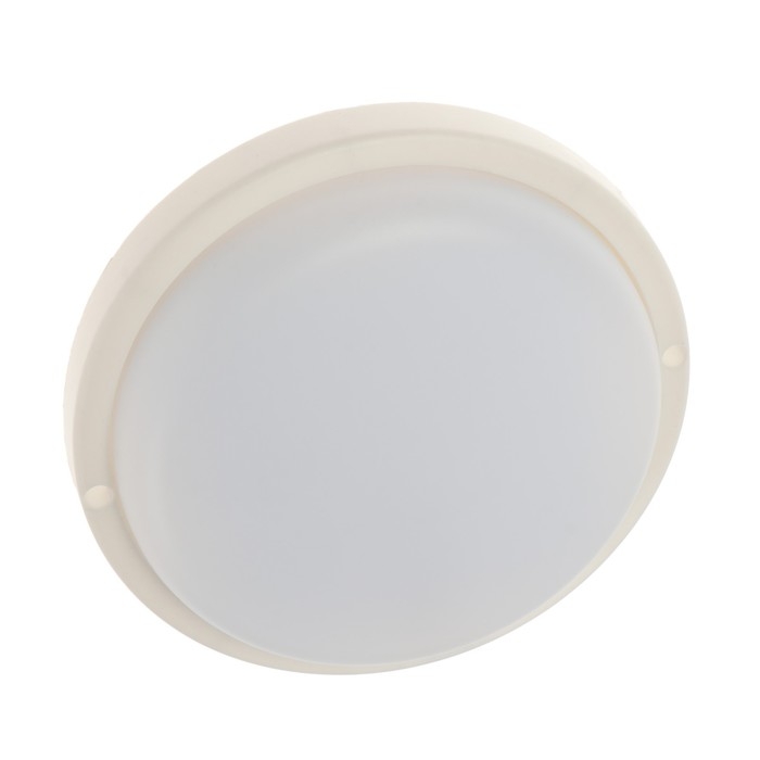 Светильник светодиодный Ecola, 18Вт, 4200К, 220В, IP65, 150х38мм, круглый, накладной, белый Светильник светодиодный Ecola, 18Вт, 4200К, 220В, IP65, 150х38мм, круглый, накладной, белый