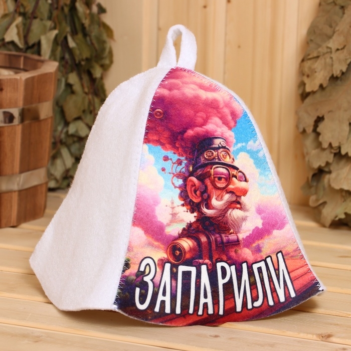 Шапка для бани  Шапка для бани "Запарили"
