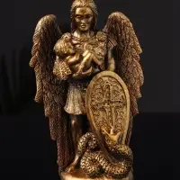 Фигурка гипс &laquo;Архангел Михаил&raquo;, 14&times;9&times;4 см, под бронзу