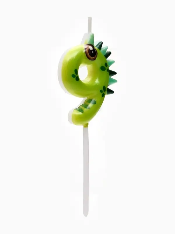 Свеча для торта цифра 9 «Зверюшки», 5 см Свеча для торта цифра 9 «Зверюшки», 5 см