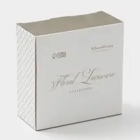Салатник WY Floral Laceware, 700 мл, d=15 см, фарфор, серая