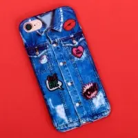 Чехол на телефон iPhone 7 «Молодёжно», soft touch 6,5 × 14 см