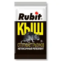 Саше-пакет от грызунов "Rubit", пакет, 80 г
