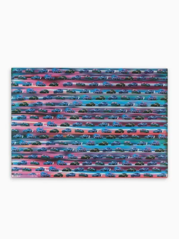 Бумага упаковочная глянцевая &laquo;Машинки&raquo;, 70&times;100 см