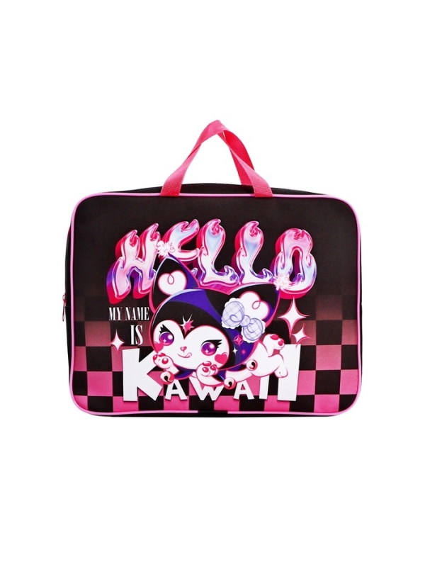 Папка с ручками текстильная А4, 360×245×70 мм, Calligrata TOP «Кавай» Папка с ручками текстильная А4, 360×245×70 мм, Calligrata TOP «Кавай»