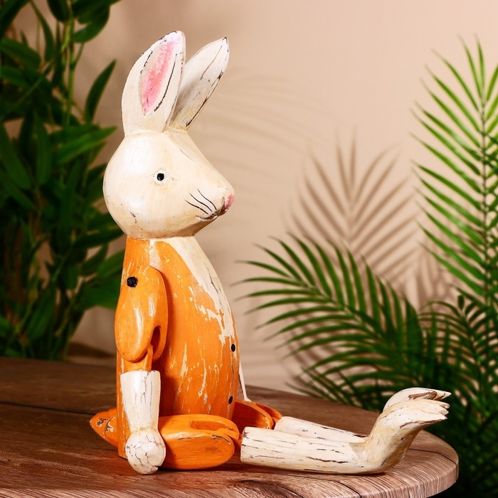 Сувенир Сувенир "Кролик" висячие лапки, дерево 40 см