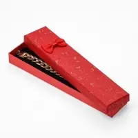 Набор подарочных коробочек 6 шт. под браслет, цепочку &laquo;Бантик&raquo;, 21&times;4 см, цвет МИКС