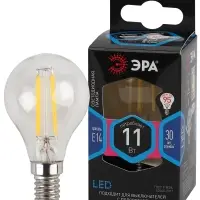 Лампа светодиодная декоративная LED 11 Вт 1430Лм 4000К шар, филамент нейтральный E14 230В F-LED P45-11w-840-E14
