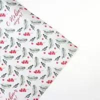 Бумага упаковочная крафтовая &laquo;Ветви с ягодами&raquo;, 50 х 70 см