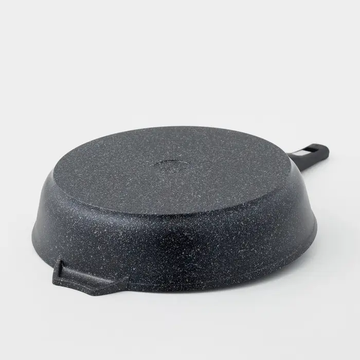 Сковорода Мечта &laquo;Гранит Star&raquo;, d=28 см, h=7 см, пластиковая ручка, антипригарное покрытие, литой алюминий, серая